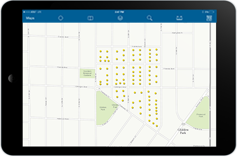 ArcGIS Collector on a mobile device