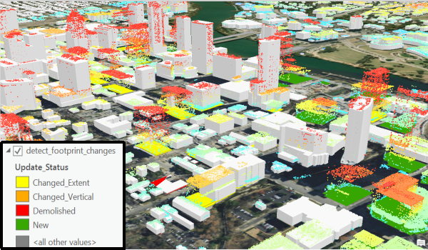 Detect Footprint Changes result