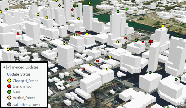 Merge Updates with Existing Buildings result