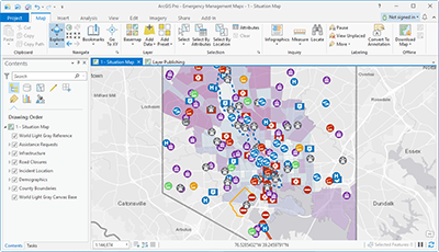 emergency arcgis management maps solutions overview help em