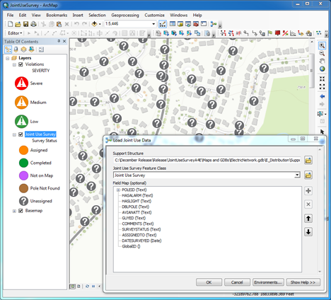 Load Joint Use Data geoprocessing tool in ArcGIS Desktop
