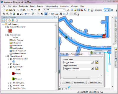 2 - Clean Planning Layers tool in ArcMap