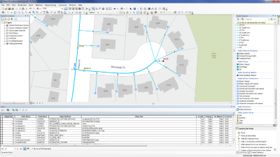 Water Geometric Network Editing and Analysis